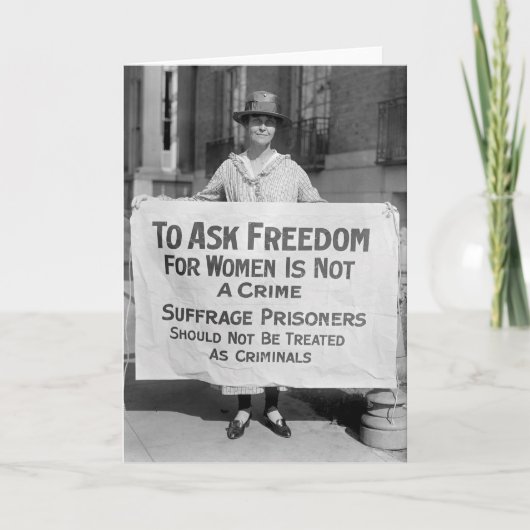 Suffragette for Alice Paul, 1917 Karte (Vorderseite)