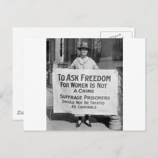 Suffragette for Alice Paul, 1917 Postkarte (Vorne/Hinten)