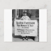 Suffragette for Alice Paul, 1917 Postkarte (Vorderseite)