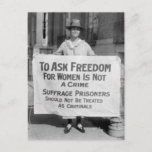 Suffragette for Alice Paul, 1917 Postkarte