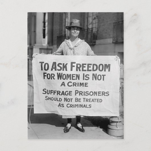 Suffragette for Alice Paul, 1917 Postkarte (Vorderseite)