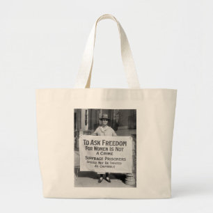 Suffragette für Alice Paul, 1917 Jumbo Stoffbeutel