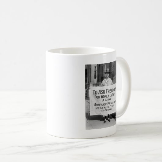 Suffragette für Alice Paul, 1917 Kaffeetasse (VorderseiteRechts)
