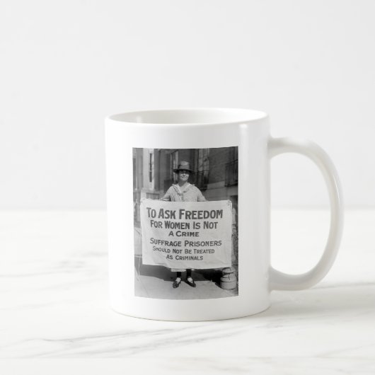 Suffragette für Alice Paul, 1917 Kaffeetasse (Rechts)
