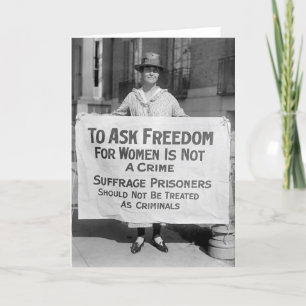Suffragette für Alice Paul, 1917 Karte