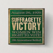 Suffragette-historisches Button-Recht zu wählen Button (Vorderseite)