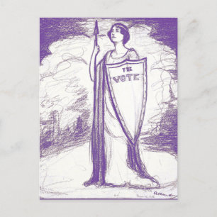 Suffragette Illustration von Nina Allender Postkarte