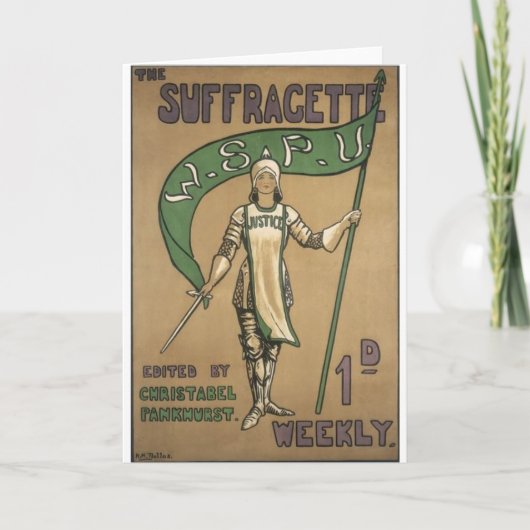 Suffragette Magazine Karte (Vorderseite)
