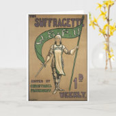 Suffragette Magazine Karte (Gelbe Blume)