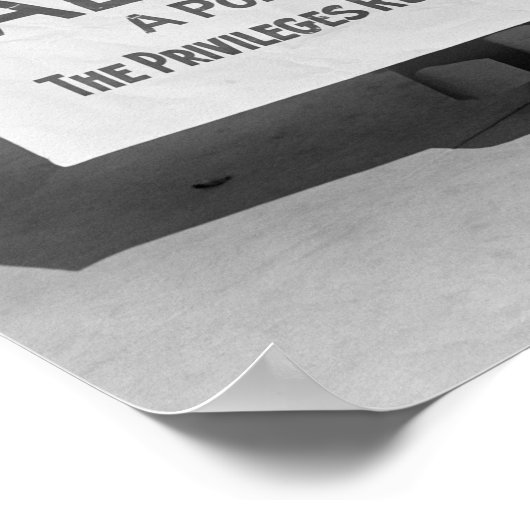 Suffragette mit Signatur unterstützt Alice Paul - Poster (Ecke)