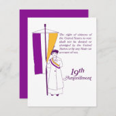 Suffragette Mitteilungskarte (Vorne/Hinten)