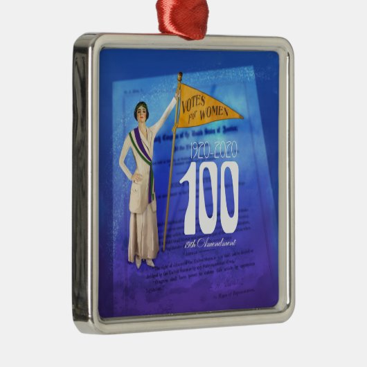 Suffragette Ornament Aus Metall (Rechts)