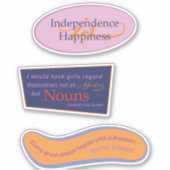 Suffragette Quote Pack Aufkleber (Vorderseite)