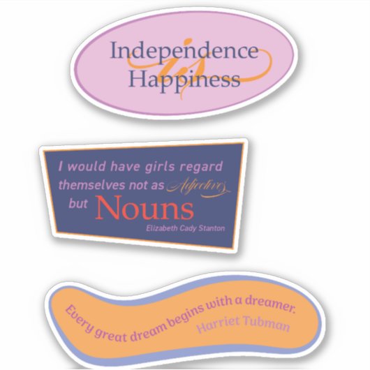 Suffragette Quote Pack Aufkleber (Vorderseite)