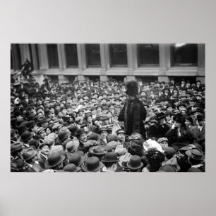 Suffragette schlägt die Straße: frühe 1910s Poster