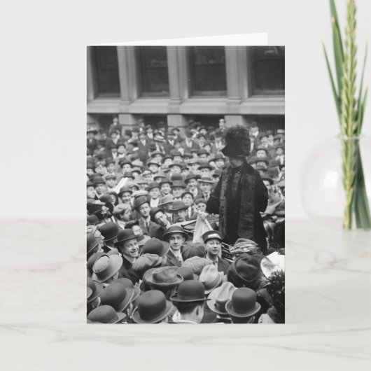 Suffragette trifft die Straße: Anfang der 1910er J Karte (Vorderseite)