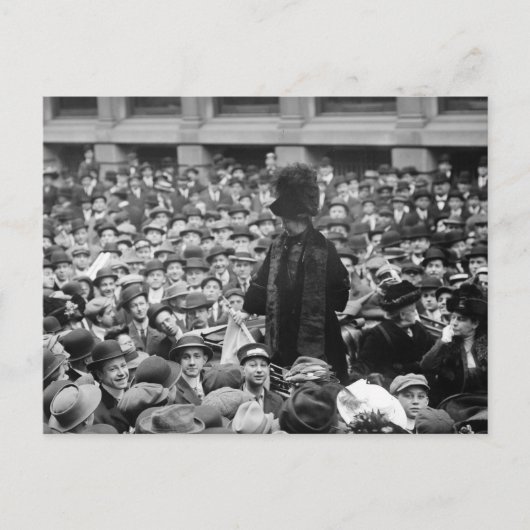 Suffragette trifft die Straße: Anfang der 1910er Postkarte (Vorderseite)