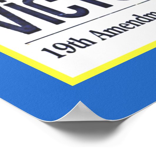 Suffragette Victory Headlines August 1920 Poster (Ecke)