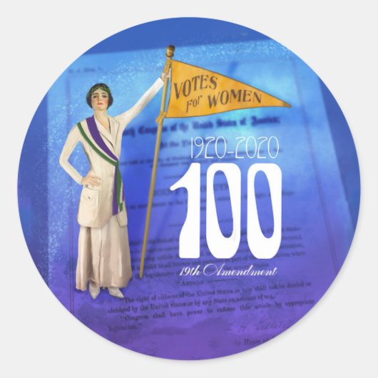Suffragette Votes for Women Stickers (Vorderseite)