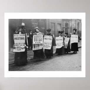 Suffragettes-Abstimmung für Frauen, London Poster