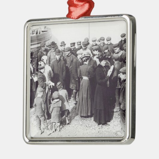 Suffragettes in Hastings, 1908 Silbernes Ornament (Links)