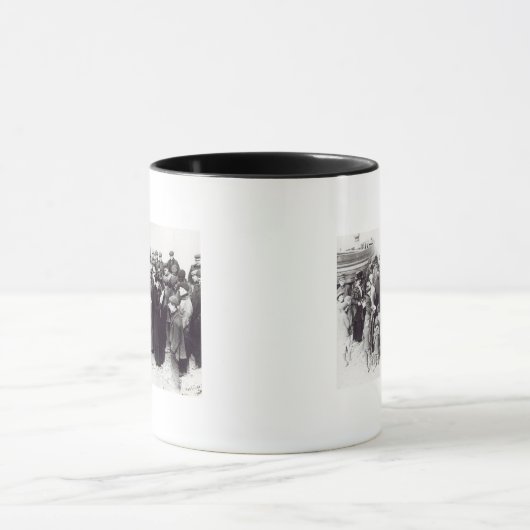 Suffragettes in Hastings, 1908 Tasse (Zentrum)