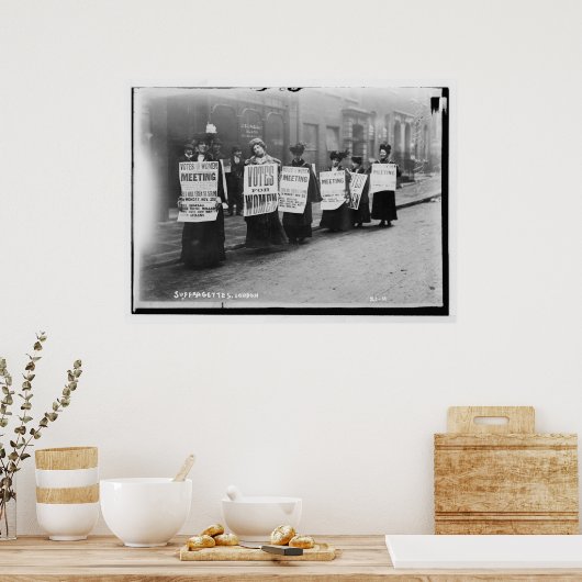 Suffragettes Marching aus London Poster (Küche)
