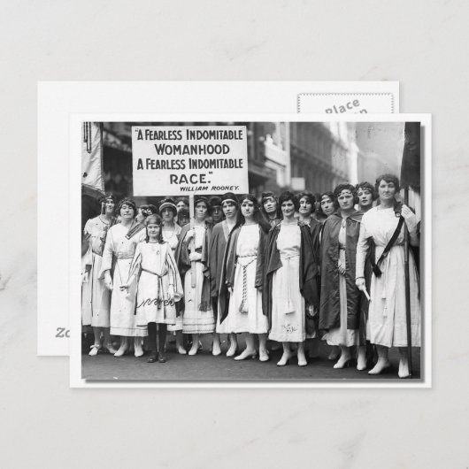 Suffragettes St. Patrick's Day, 1921 Postkarte (Vorne/Hinten)