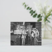 Suffragettes und ihre Männer, 1913 Postkarte (Stehend Vorderseite)