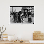 Suffragettes Votes for Women Pilgris Faltblätter Poster (Küche)