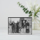 Suffragettes Votes for Women Pilgris Faltblätter Postkarte (Stehend Vorderseite)