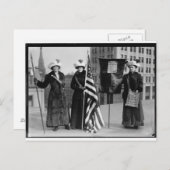 Suffragettes Votes for Women Pilgris Faltblätter Postkarte (Vorne/Hinten)