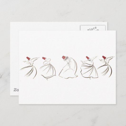 Sufi-Anlagen Postkarte (Vorne/Hinten)