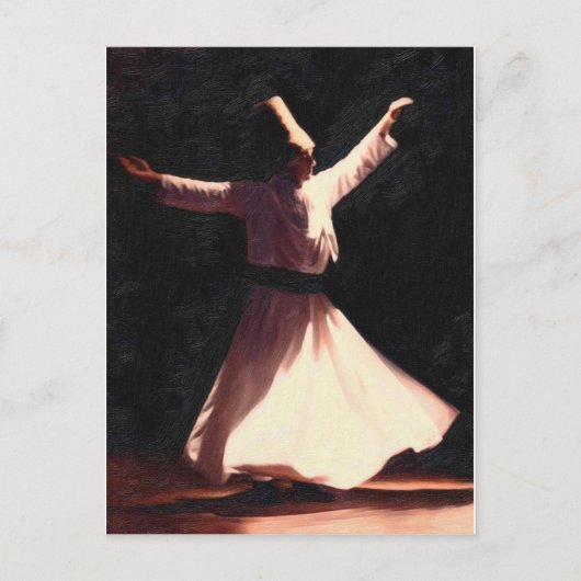 Sufi-Junge tanzen Postkarte (Vorderseite)