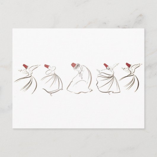 Sufi-Linien Postkarte (Vorderseite)
