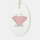 SUGAR BOWL KERAMIK ORNAMENT (Links)