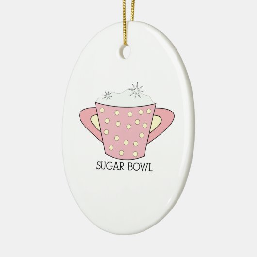 SUGAR BOWL KERAMIK ORNAMENT (Links)
