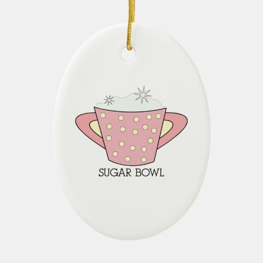 SUGAR BOWL KERAMIK ORNAMENT (Vorne)
