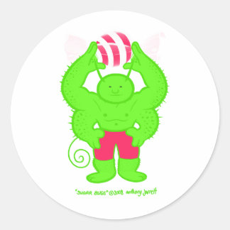 Sugar Bug 3 kein Logo-Aufkleber Runder Aufkleber