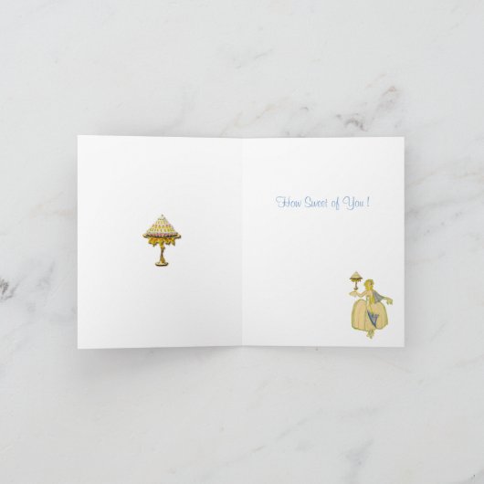 Sugar Cake Thank You Cards Dankeskarte (Innenseite)