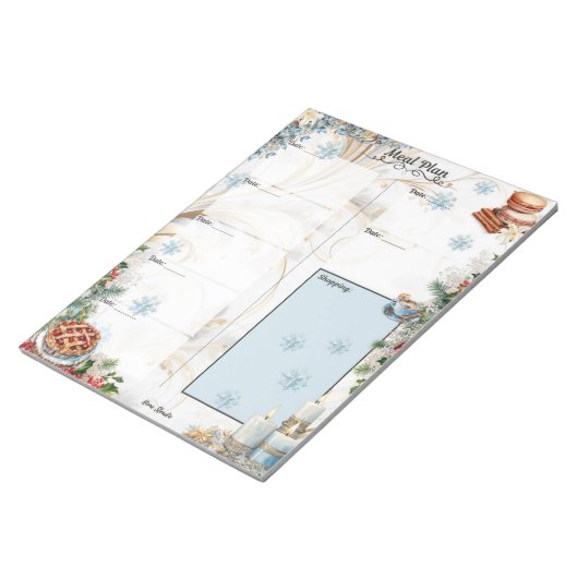 Sugar Coat It 7 Day Blank Meal Planner Notizblock (angewinkelt)