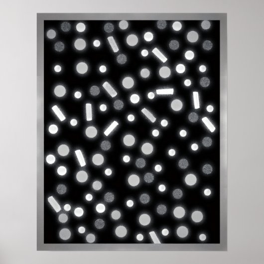 Sugar Coated Rain B&W Poster (Vorne)