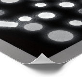 Sugar Coated Rain Schwarz-Weiß-Plakat Poster (Ecke)