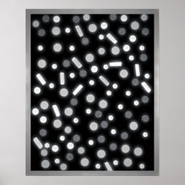Sugar Coated Rain Schwarz-Weiß-Plakat Poster