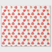 Sugar Cookie Heart Valentine Geschenkpapier (Flach)