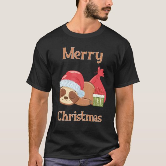 Sugar Cute Sloth Christmas 4 T-Shirt (Vorderseite)