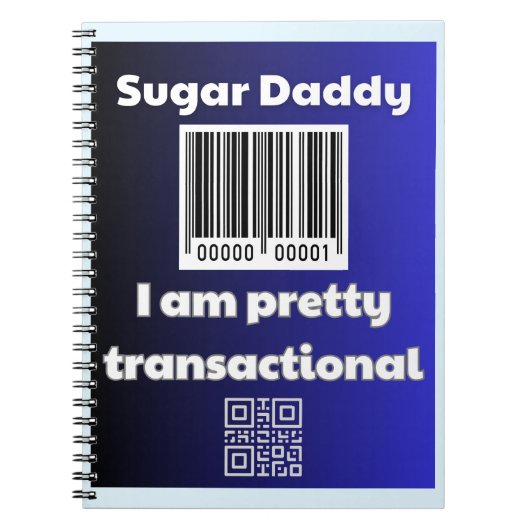 Sugar Daddy, ich bin hübsch transaktional Notizblock (Vorderseite)