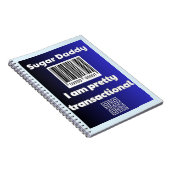 Sugar Daddy, ich bin hübsch transaktional Notizblock (Rechte Seite)