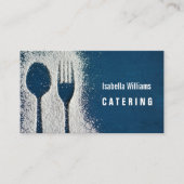 Sugar Fork Navy Blue Catering, Restaurant Visitenkarte (Vorderseite)