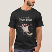 Sugar Glider Anatomie T-Shirt (Vorderseite)